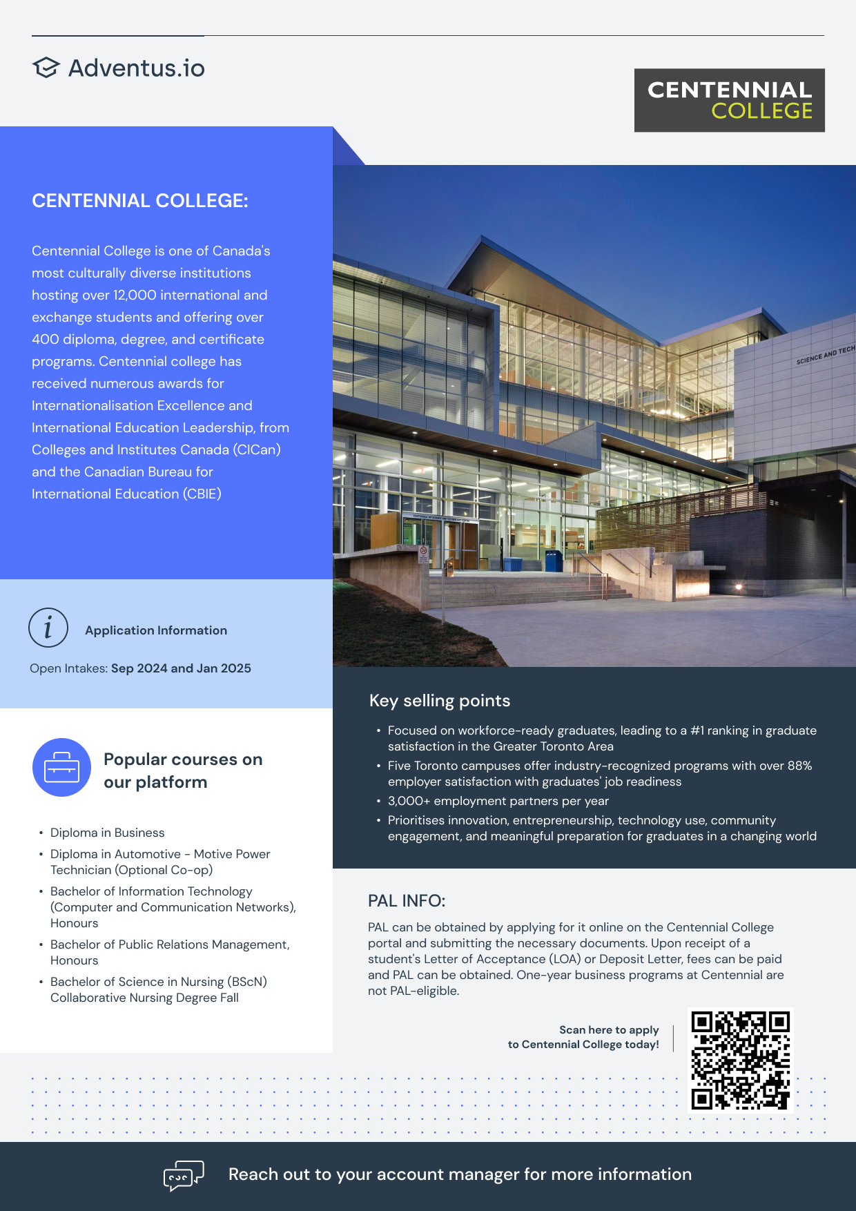 Centennial College | Adventus.io